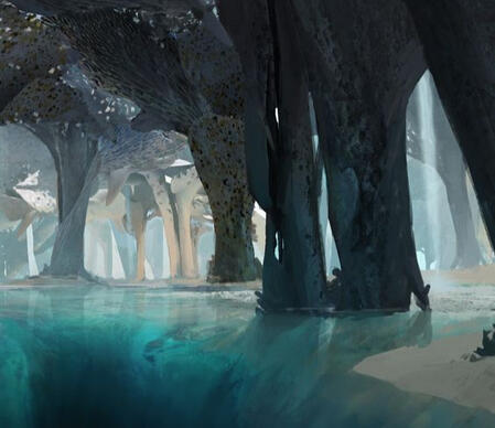 Example of a home carved in a rock. Credit to artist