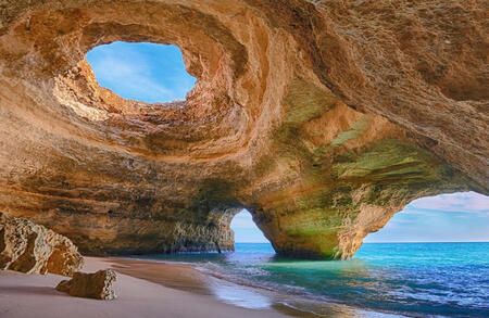 Example of a home carved in a rock. Credit to artist