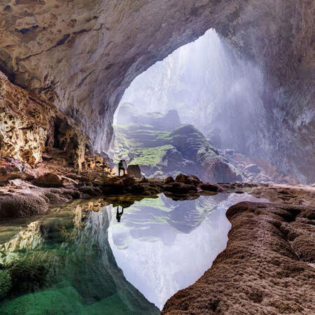 Example of a home carved in a rock. Credit to artist
